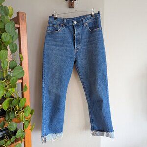 Levi's Cropped 501 Jeans, Size W29 L26
